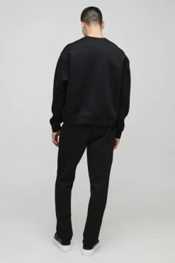 Oversized Boxy Bonded Scuba Sweatshirt