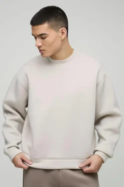 Oversized Boxy Bonded Scuba Sweatshirt