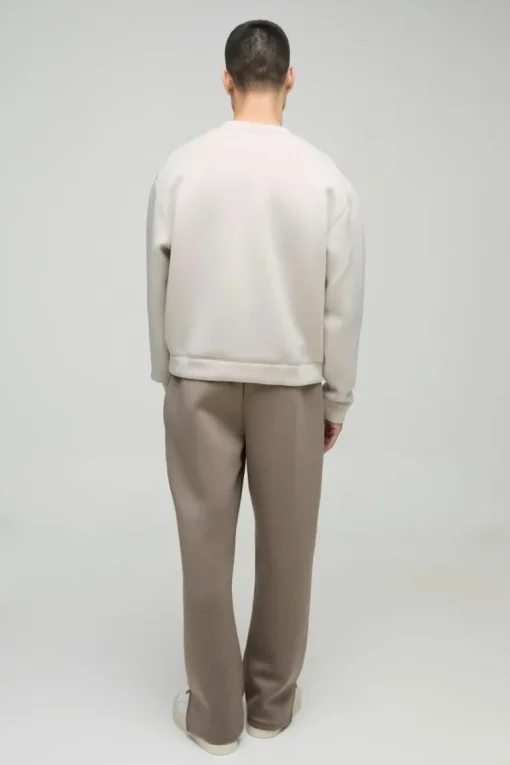 Oversized Boxy Bonded Scuba Sweatshirt