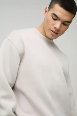 Oversized Boxy Bonded Scuba Sweatshirt