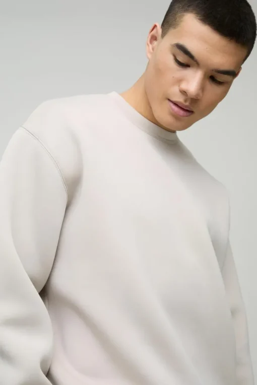 Oversized Boxy Bonded Scuba Sweatshirt