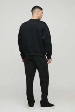 Oversized Boxy Bonded Scuba Sweatshirt