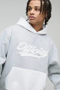 Oversized Boxy Colour Block Puff Print Tracksuit