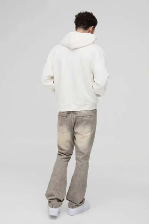 Oversized Boxy Embroidered Globe Hoodie