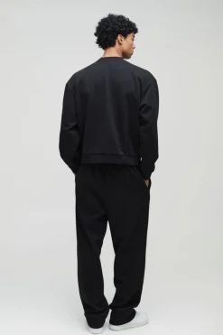 Oversized Boxy Extended Neck Heavyweight Sweatshirt