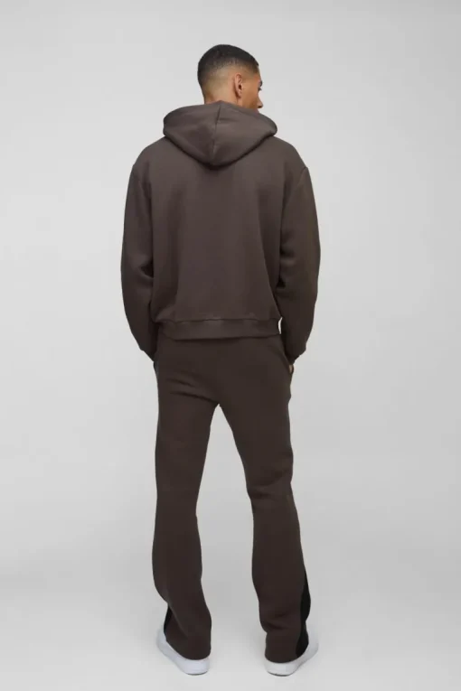 Oversized Boxy Graffiti 13 Varsity Zip Through Hooded Tracksuit