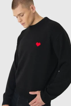 Oversized Boxy Heart Jumper