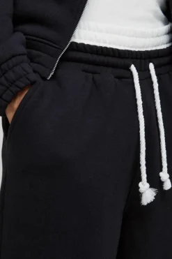 Oversized Boxy Heart Printed Double Waistband Zip Through Hooded Tracksuit