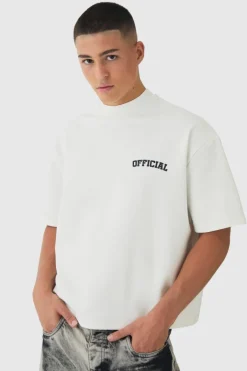 Oversized Boxy Heavyweight Half Sleeve Renaissance Printed T-Shirt