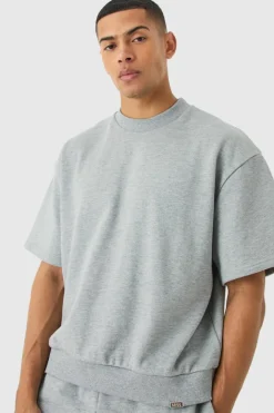 Oversized Boxy Heavyweight Short Sleeve Sweatshirt