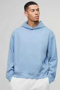 Oversized Boxy Heavyweight Interlock Hoodie