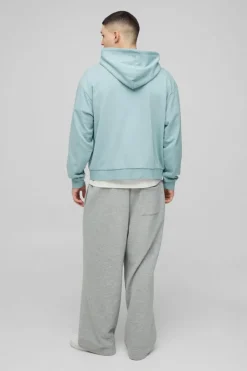 Oversized Boxy Heavyweight Zip Through Hoodie