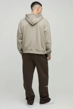 Oversized Boxy Heavyweight Zip Through Hoodie