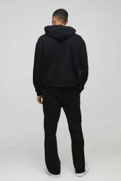 Oversized Boxy Homme Paint Splatter Homme Zip Through Tracksuit