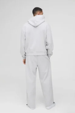 Oversized Boxy Hoodie & Wide Leg Tie Cuff Tracksuit