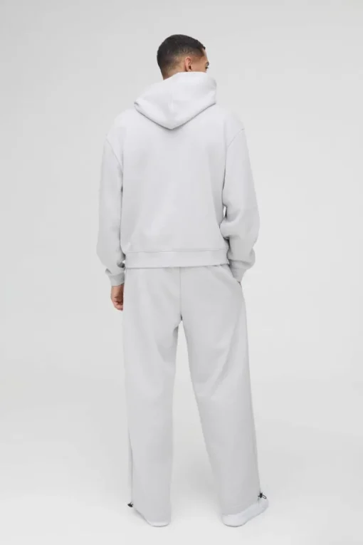 Oversized Boxy Hoodie & Wide Leg Tie Cuff Tracksuit