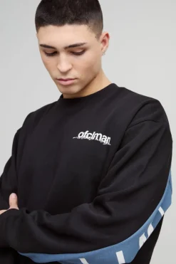 Oversized Boxy Large Scale Limited Panel Sweatshirt