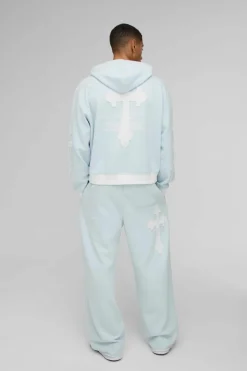 Oversized Boxy Limited Edition Cross Applique Hoodie