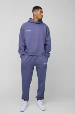 Oversized Boxy Man Hooded Tracksuit