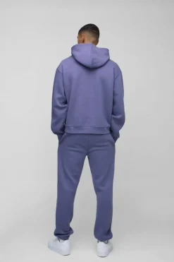 Oversized Boxy Man Hooded Tracksuit