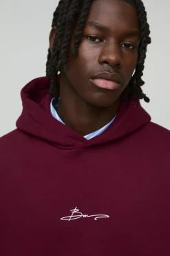 Oversized Boxy Man Print Hoodie
