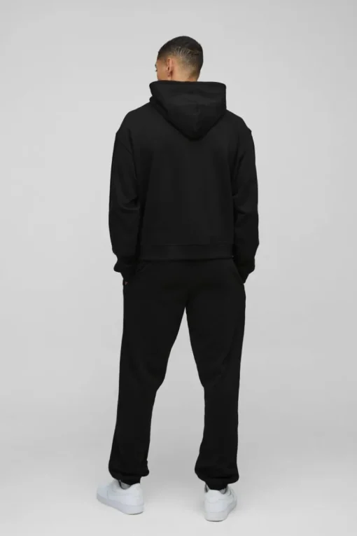 Oversized Boxy Ofcl Print Hooded Tracksuit