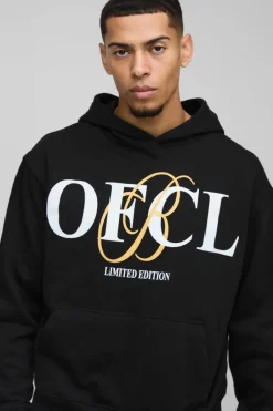 Oversized Boxy Ofcl Print Hooded Tracksuit