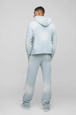 Oversized Boxy Official Distressed Pocket Hoodie