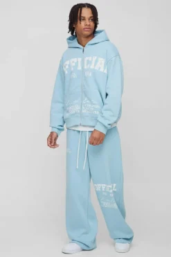 Oversized Boxy Official Print Tracksuit