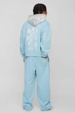 Oversized Boxy Official Print Tracksuit