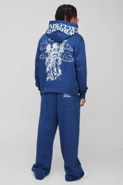 Oversized Boxy Official Print Tracksuit