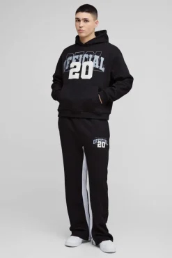 Oversized Boxy Official Varsity Distressed Gusset Tracksuit