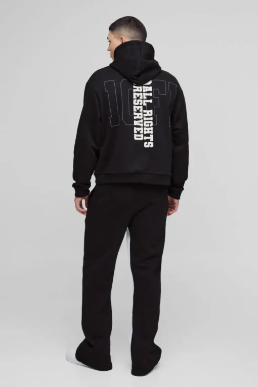 Oversized Boxy Official Varsity Distressed Gusset Tracksuit