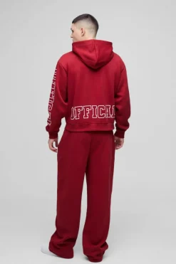 Oversized Boxy Official Zip Through Hooded Tracksuit