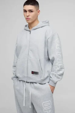 Oversized Boxy Official Zip Through Hooded Tracksuit