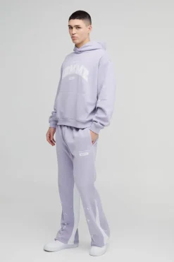Oversized Boxy Paint Splatter Homme Gusset Tracksuit