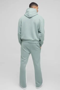 Oversized Boxy Paint Splatter Gusset Hooded Tracksuit