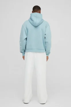 Oversized Boxy Paint Splatter Homme Hoodie