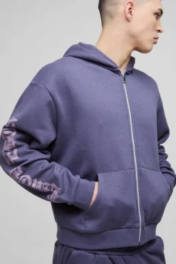 Oversized Boxy Printed Gusset Tracksuit
