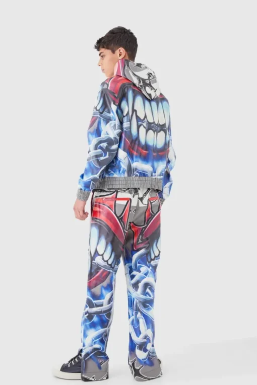 Oversized Boxy Printed Pu Set