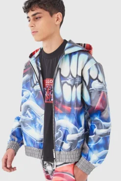 Oversized Boxy Printed Pu Set