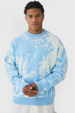 Oversized Boxy Renaissance Graphic Knit Jumper
