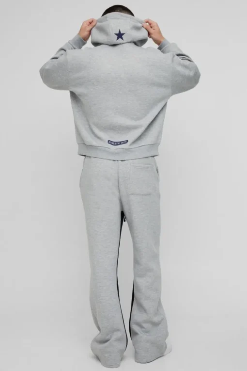 Oversized Boxy Worldwide Star Varsity Hooded Gusset Tracksuit