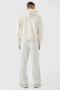 Oversized Boxy Worldwide Zip Through Hoodie