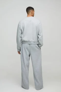 Oversized Boxy Worldwide Distressed Applique Sweatshirt