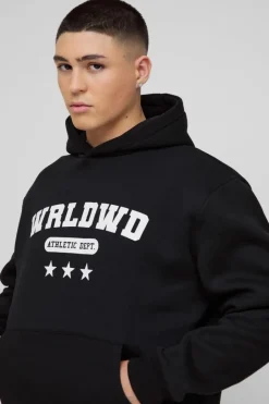 Oversized Boxy Worldwide Star Hoodie