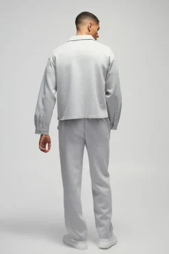 Oversized Boxy Zip Through Scuba Set
