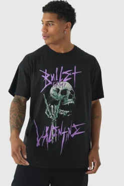 Oversized Bullet for my Valentine License Print T-Shirt