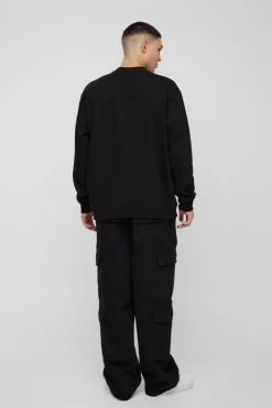 Oversized Cherry Embroidered Sweatshirt