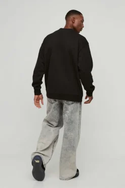Oversized Cherry Lips Box Graphic Sweatshirt